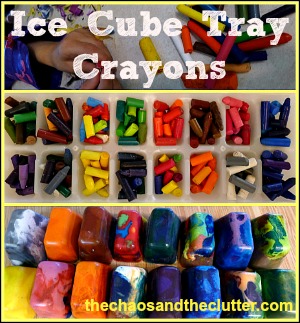Ice Cube Tray Crayons